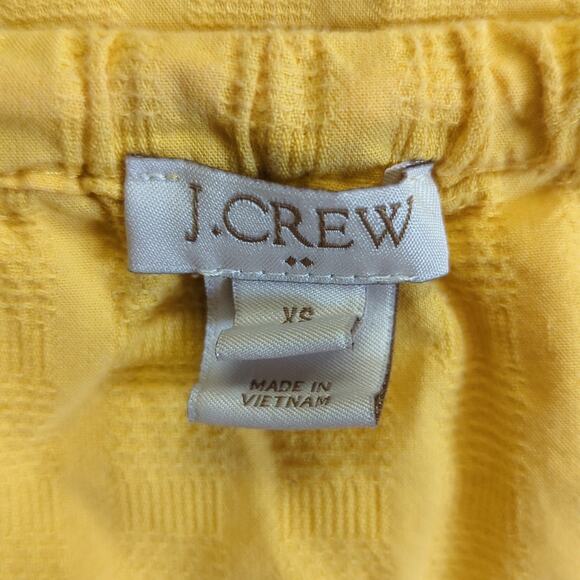 J Crew Cotton Off The Shoulder Flutter Sleeve Flirty Subtle Plaid Summer Blouse - Picture 4 of 5